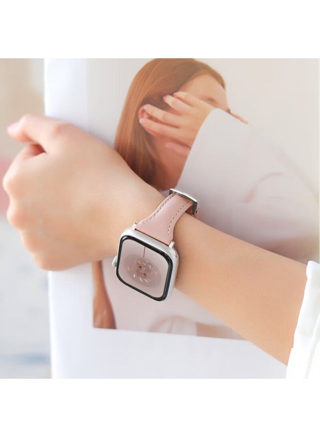 Mssm Suitable For Women's Apple Watch Band, Slim Waist Genuine Leather, For Apple Watch Iwatch Ultra S10/9/8/7/se 38/40/41mm - Image 5