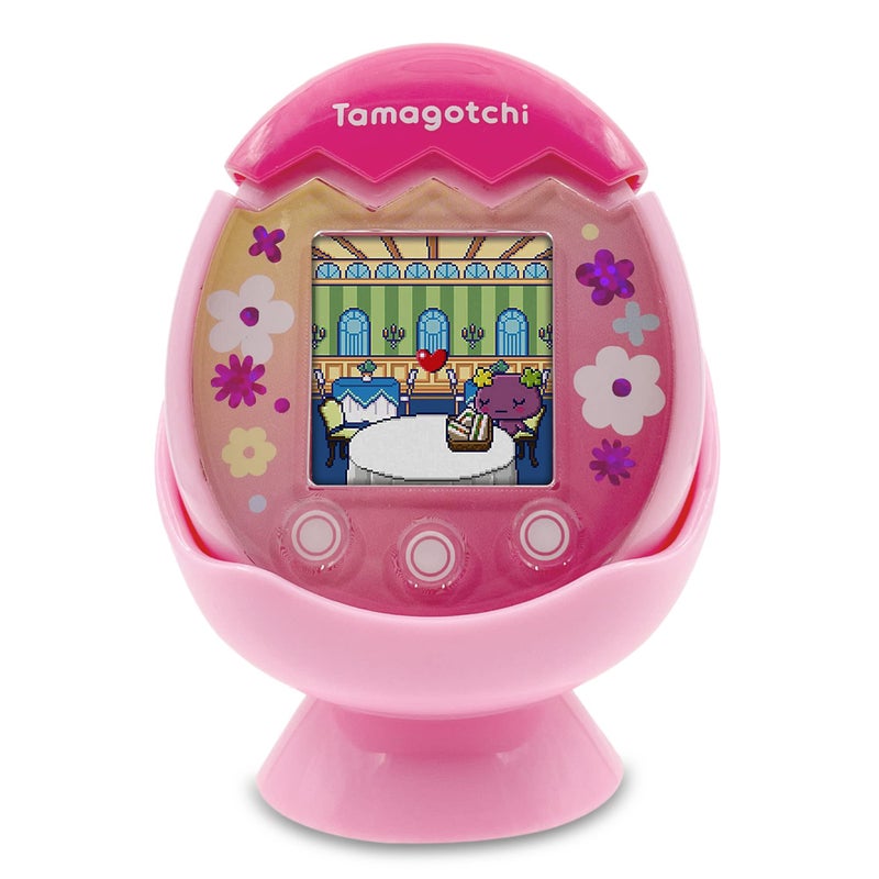 Xcivi Desktop Dock Cradle Holder Stand For Tamagotchi Pix Virtual Interactive Pet (Pink) - Image 1