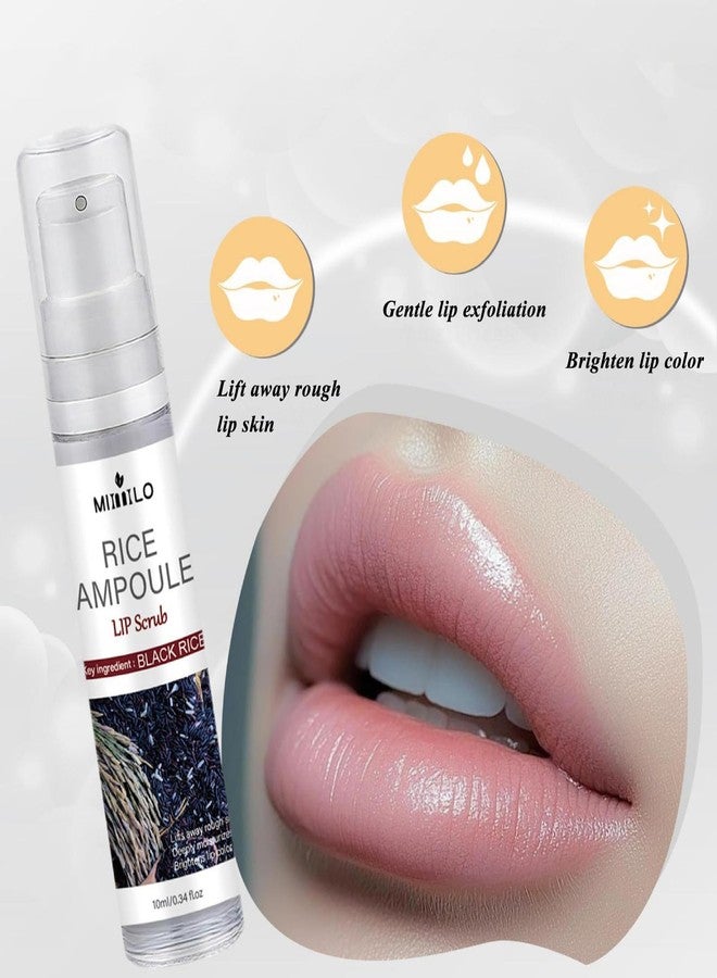 teerova Black and White Rice Ampoule Lip Scrub and Oil Set, Rice Ampoule Duo Lip Exfoliator Solution, Hydrating Lip Oil for Softer & Smoother lips - Image 4