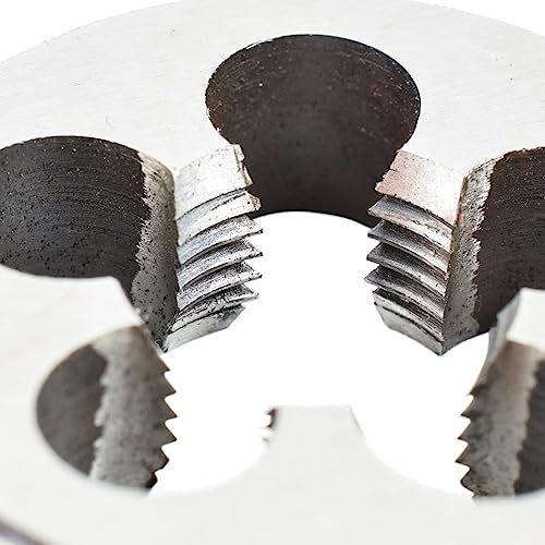 Saipe M8 X 1.0 Metric Tap and Die Set m8 X 1mm HSS Straight Fluted Machine Thread Right Hand Screw Tap and Round Threading Die - Image 5