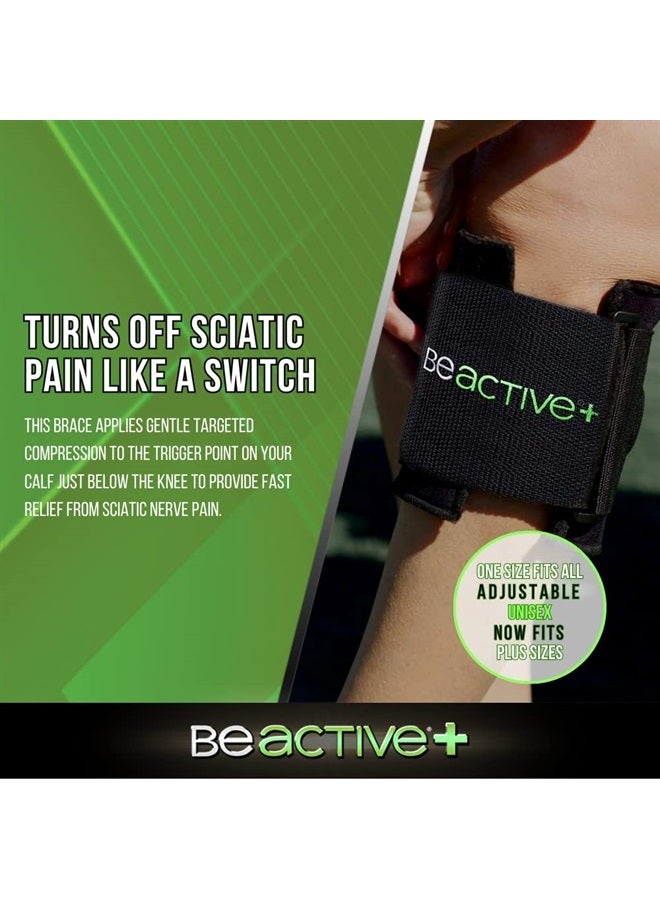 BeActive Plus Acupressure System - Sciatica Pain Relief Brace For Sciatic Nerve Pain, Lower Back, & Hip - Be Active Plus Knee Brace With Pressure Pad Targeted Compression For Sciatica Relief - Unisex - Image 2