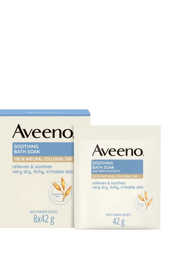 Aveeno Soothing Bath Soak 8 x 42g - Image 1