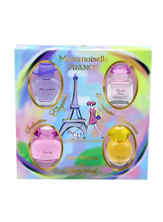 CHARRIER PARFUMS 4 Eaux de Parfum Gift Set - 'Mademoiselle France' - 44.1 ml - Made in Provence, France - Image 1