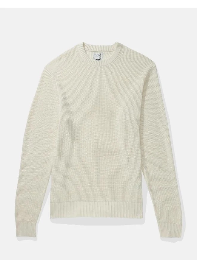 American Eagle AE Waffle Crew Neck Sweater
