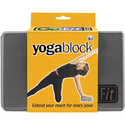 GoFit Premium Sturdy Yoga Block - Smooth Grip Foam,Grey,4x6x9-Inch - Image 5