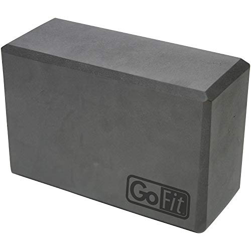GoFit Premium Sturdy Yoga Block - Smooth Grip Foam,Grey,4x6x9-Inch - Image 4