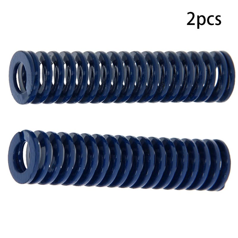 Metal Spring，Springs Compression Spring, 12mm OD 6mm ID 50mm Long Spiral Stamping Light Load Compression Mould Die Spring for 3D Printer Accessories Mechanical Equipment Blue Tone 2pcs - Image 2