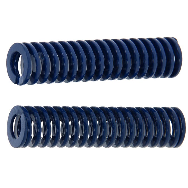 Metal Spring，Springs Compression Spring, 12mm OD 6mm ID 50mm Long Spiral Stamping Light Load Compression Mould Die Spring for 3D Printer Accessories Mechanical Equipment Blue Tone 2pcs - Image 1