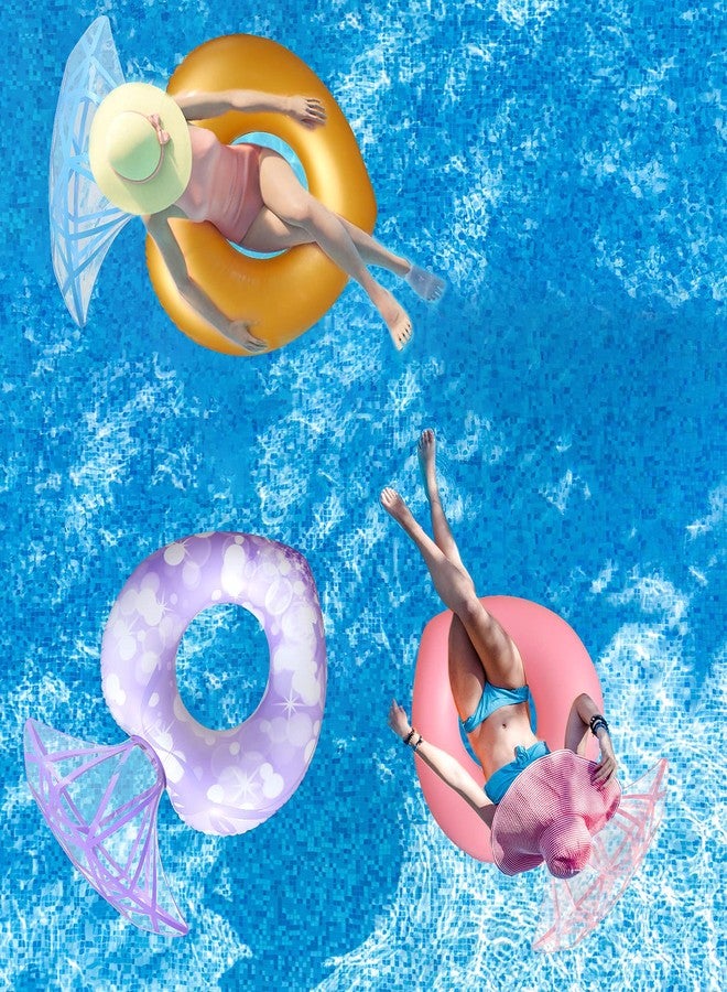 NUOGAO Diamond Swimming Ring Floaty Party Pools Beach Toys for Adults Inflatable Swimming Ring Floating Bed Fun Party Beach Floaty Party Pools Inflatable Floating Bed Fun Party Beach Swim Pool Toys - Image 5