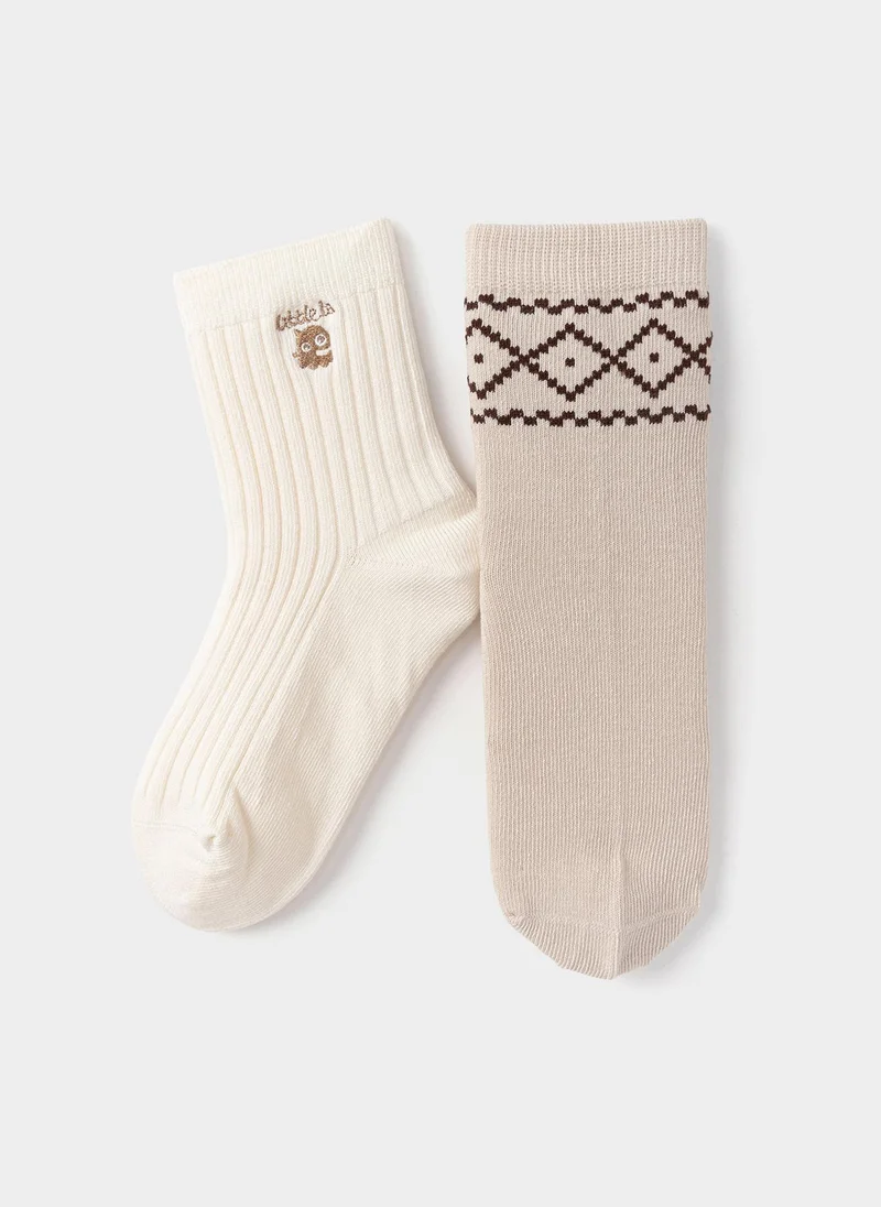 Balabala Toddler Boys Socks 2Pcs)