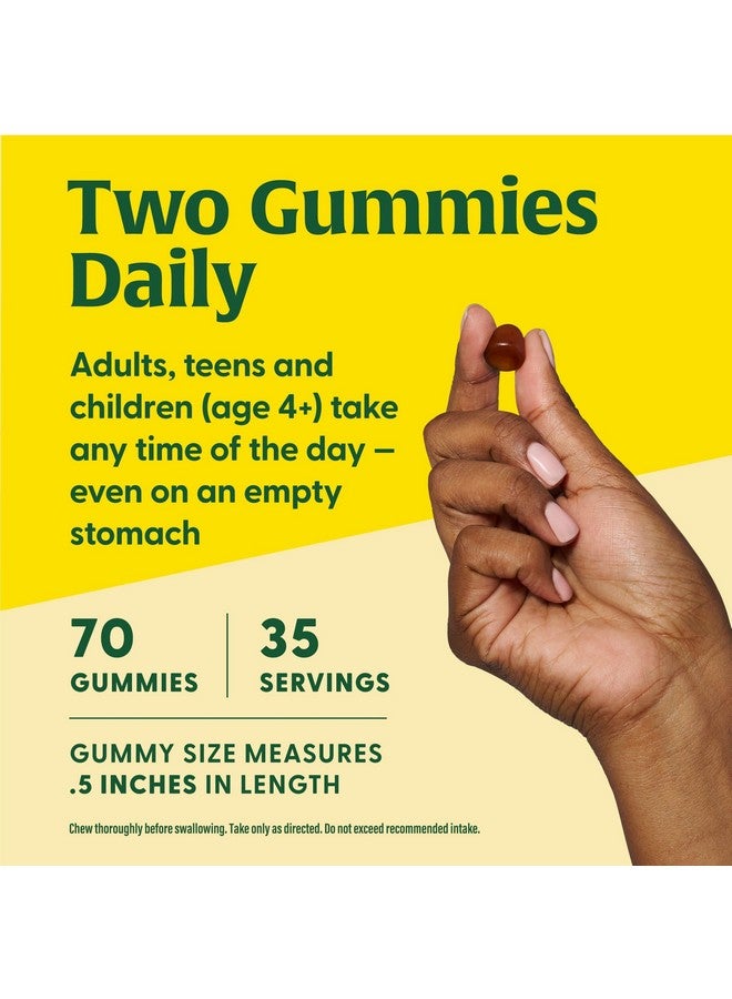 MegaFood Vitamin B12 Energy Gummies - Vegan - With Methyl B12 Vitamins to Support Cellular Energy Production - Ginger - Daily Vitamin B12 Supplement - USDA Organic - 70 Gummies, 35 Servings - Image 5