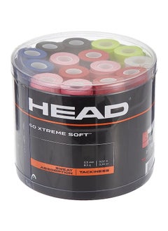 Extreme Soft Racquet Overgrip 60 Pack - Assorted Jar of Tennis Racket Grip Tape