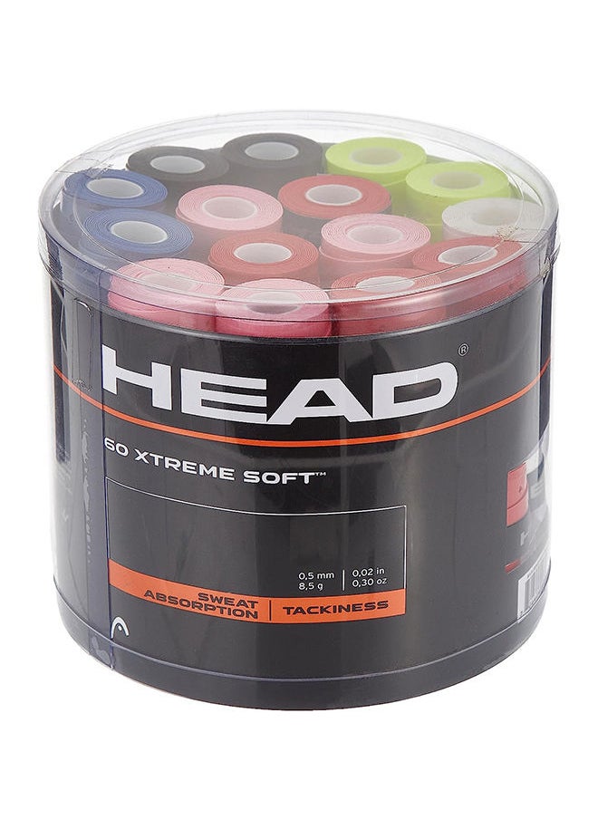 HEAD - Extreme Soft Racquet Overgrip 60 Pack - Assorted Jar of Tennis Racket Grip Tape - Image 1