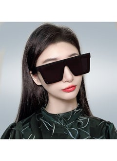 Lemon Oversized Square Trendy Sunglasses Womens Mens Futuristic Flat Top Visor Shades,UV400 Protection Sun Glasses,Fashion Anti-Glare Glasses for Men Driving, Fishing, Golfing, Traveling  - Image 2