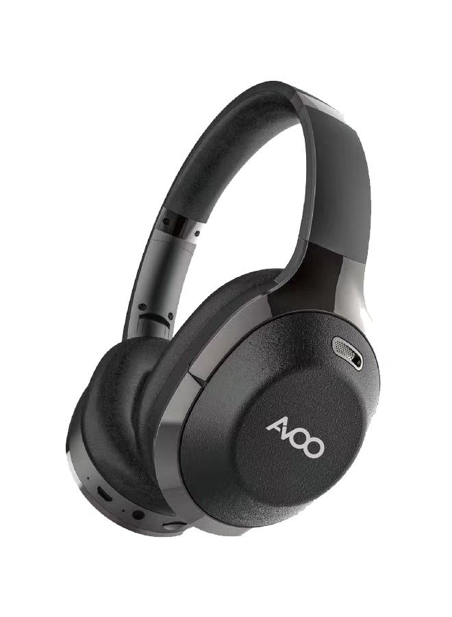 AVOO Bluetooth Wireless Headset Over-Ear Headphone EP206 With Mic Black - Image 1