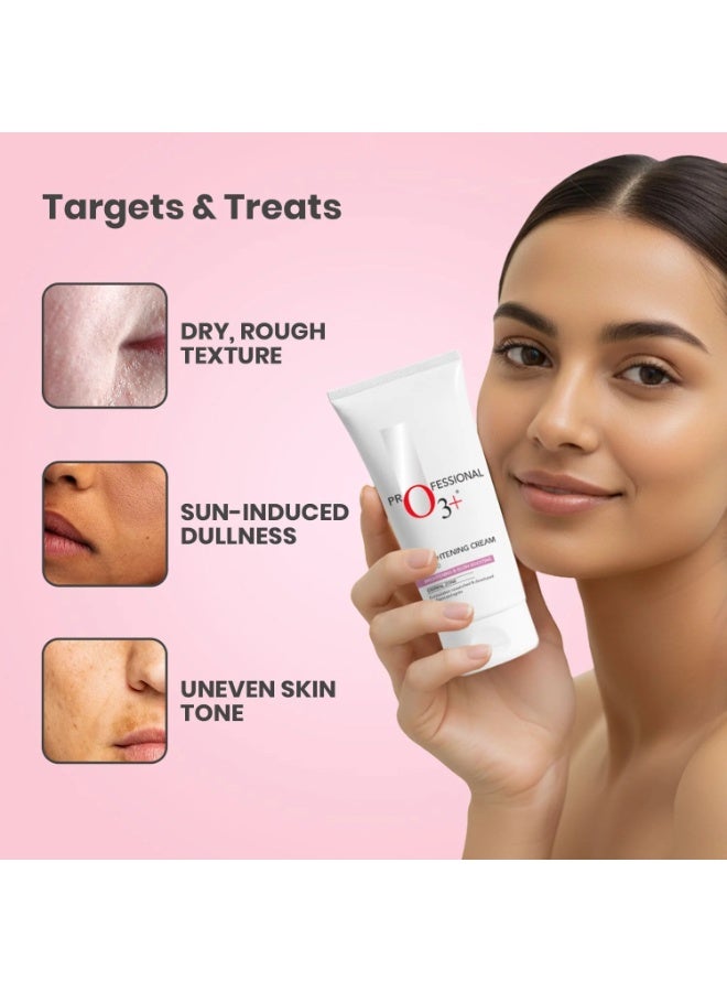 O3+ Whitening Face Cream SPF 30 Sunscreen for Skin Brightening, UVA UVB & Sun Tan Protection, 50g - Image 2
