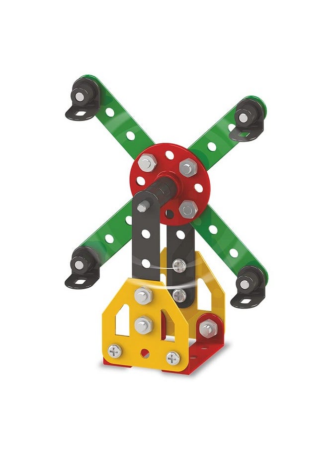 Mechanix Mechanix Beginner Giant Wheel DIY Stem Building and Construction Toy STEM Education Metal Construction Set for Boys and Girls Age 7+ (Return Gift Set)  - Image 2