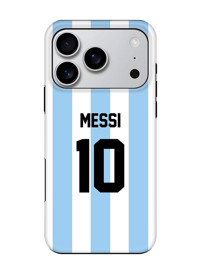 Tough Pro Magnetic Case for iPhone 17 Pro, Dual Layer hybrid PC + TPU Mobile Cover Matte - Football - Argentina,  Messi