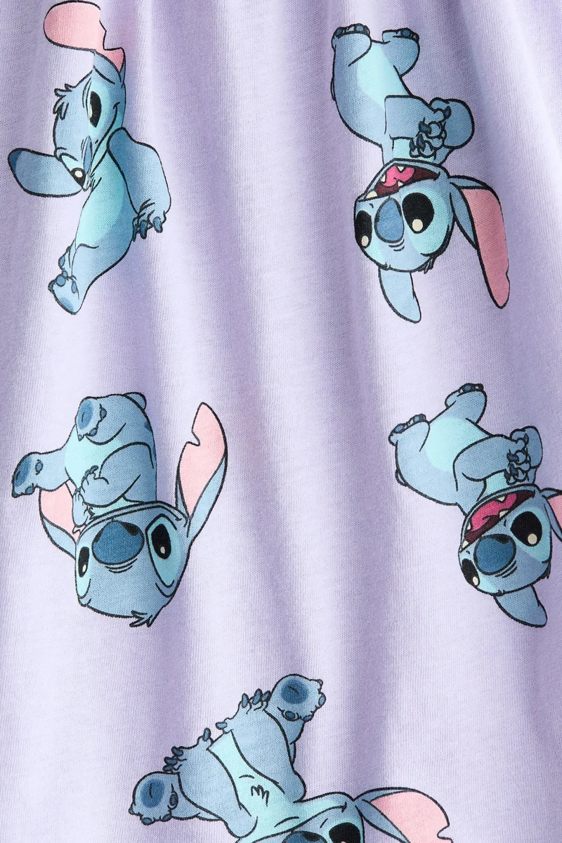 اتش اند ام فستان قطني بطبعة