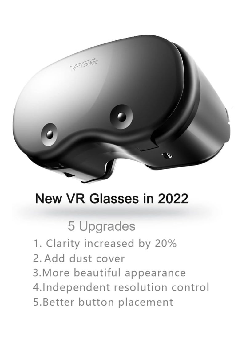 Generic - VR Headset Virtual Reality Glasses Compatible with for iPhone/Android New Goggles for 3D VR Movies Universal VR Gear Compatible 5-7 Inch Soft Comfortable Adjustable Distance Eye Protection - Image 1