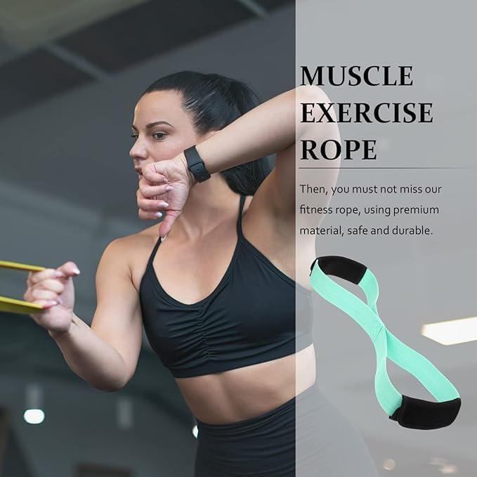 SHOPYSTAR Yoga Resistance Band Exercise Band Elastic Soulder Exercise Band Elastic Training Bend Stretch Band Workout Equipment for Home Exercise Resistance Bend with Handle Sports. - Image 3