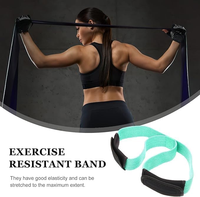 SHOPYSTAR Yoga Resistance Band Exercise Band Elastic Soulder Exercise Band Elastic Training Bend Stretch Band Workout Equipment for Home Exercise Resistance Bend with Handle Sports. - Image 2