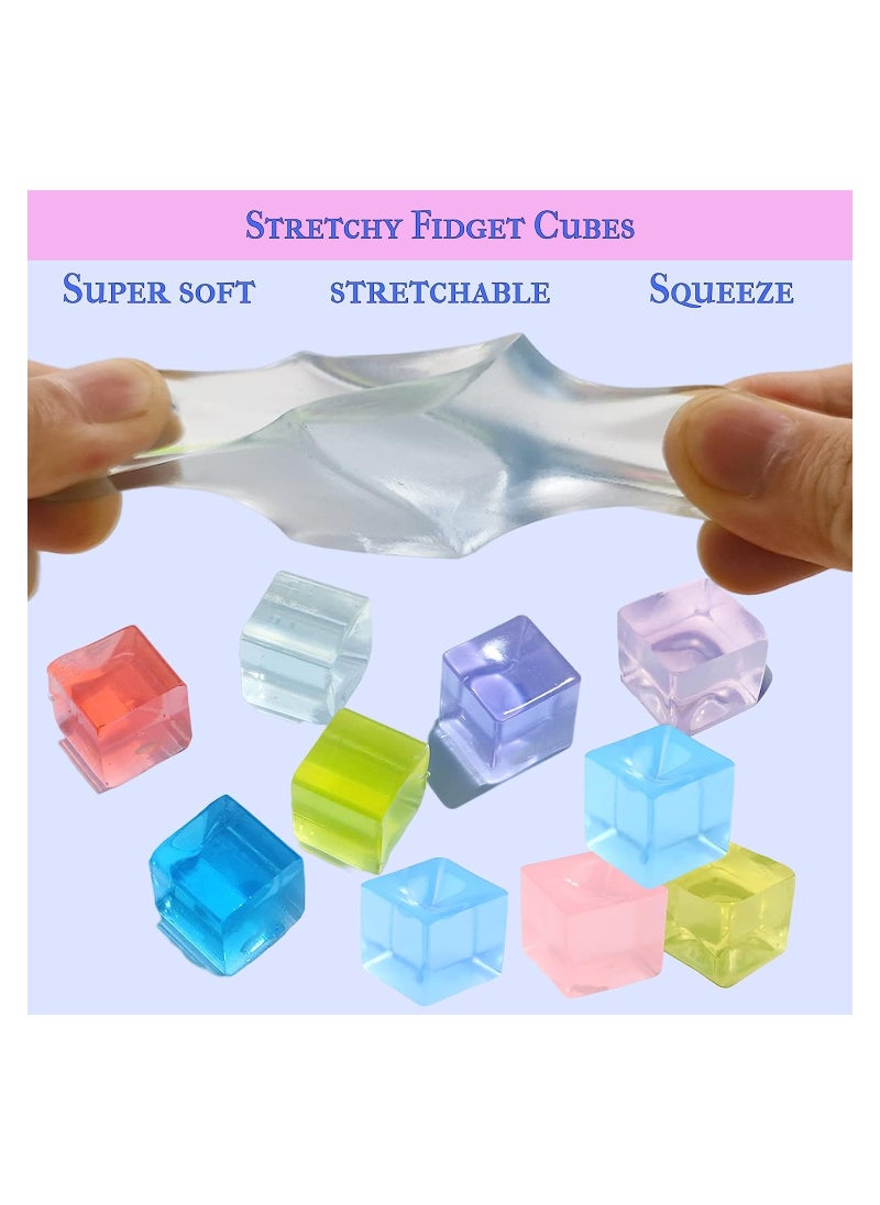 KASTWAVE Ice Cube Stress Ball, Simulated Summer Ice Block Stress Relief Balls, Squeezy Sensory Cubes Toys, Soft Squishy Ball Hand Grip Pressure Ball, 25 Pcs  - Image 3