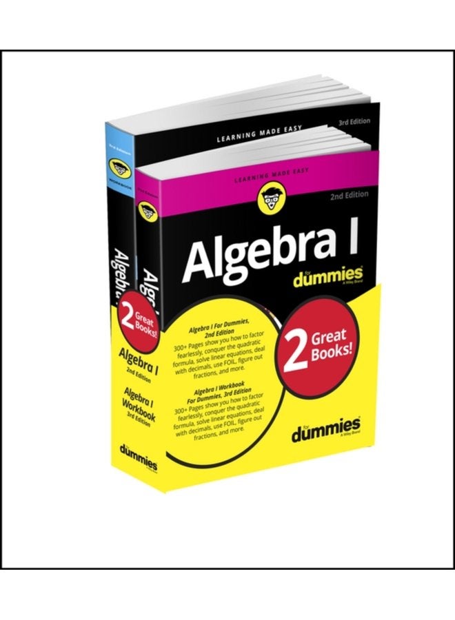 Algebra I For Dummies Book Workbook Bundle - Paperback