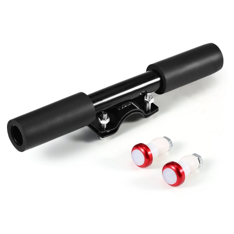 Electric Scooter Handlebar Black High Intensity Metal Material Soft Rubber Cover - Easy Installation Flash LED Safety Warning Light for Electric Scooter Night Riding - Image 1