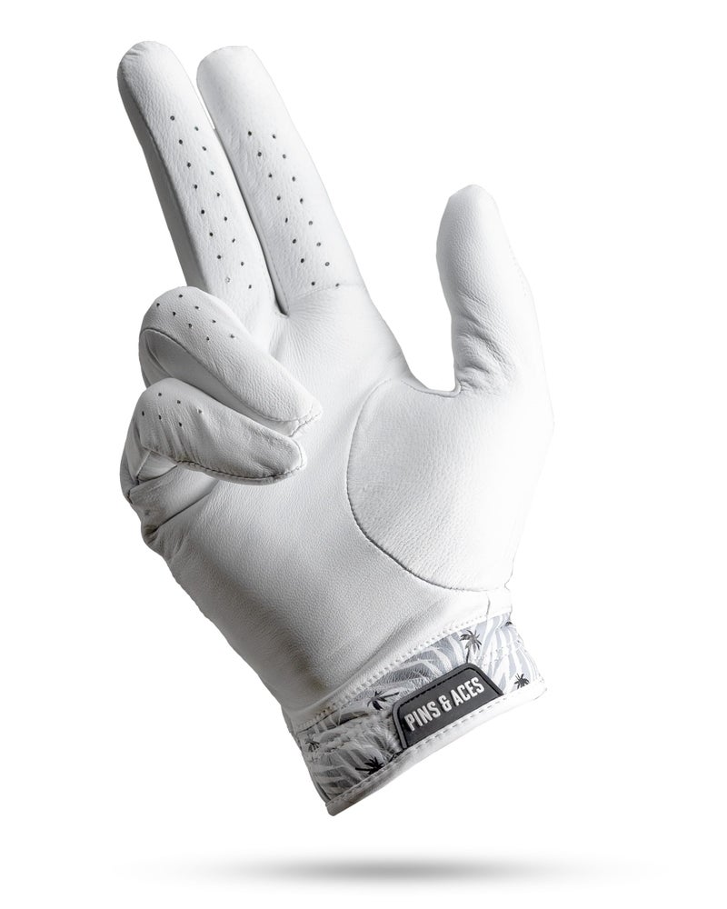 Pins & Aces - Palm Sunday Golf Glove Design - Premium Aaa Cabretta Leather  Long-Lasting Durable Tour Glove For Men Or Women - Premium Leather Golf Glove Left & Right Hand (Medium  Right) - Image 2