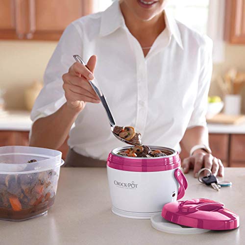 Crock-Pot SCCPLC200PK-NP Lunch Crock Food Warmer, Pink, 20oz - Image 5