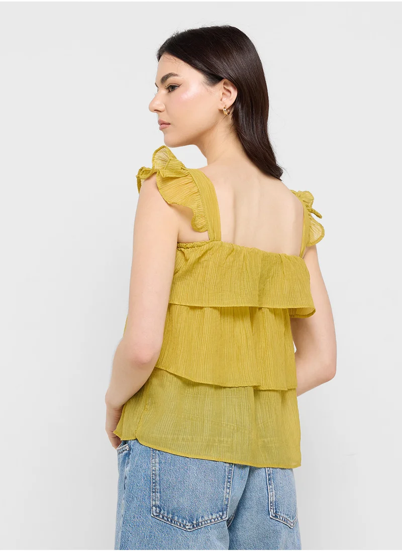 Ginger Ruffle Tiered Flouncy Top