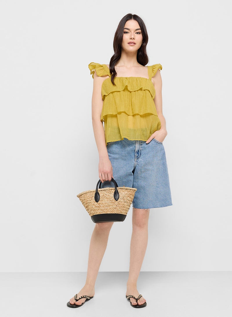 Ginger Ruffle Tiered Flouncy Top - Image 4