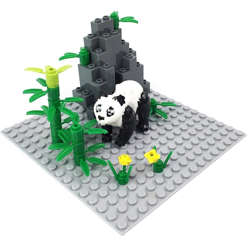 TNDCKP Sufeasdf Barn and Farm Building Block Set B, Panda, Cow Pen, Horse Pen, Chicken Coop, Compatible with Lego 853792 Accessory for Ages 6-12, XHBB0007 - Image 5