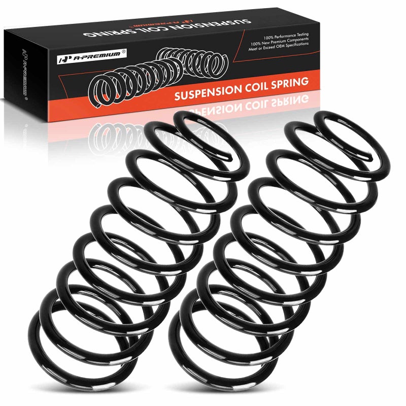 A-Premium APremium 2PCS Front Suspension Coil Spring Set Compatible with Jeep Wrangler 20002006 L6 40L TJ 20002005 L6 40L Replace 52060130AA 52088126