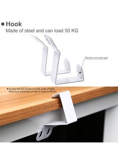 SYOSI Foot Hammock Ergonomic Foot Rest Portable Adjustable Desk Hammock Stand for Home Office with Headphones Holder Black Adjustable Height Flight Carry on Foot Rest Hammock Wrap  - Image 3