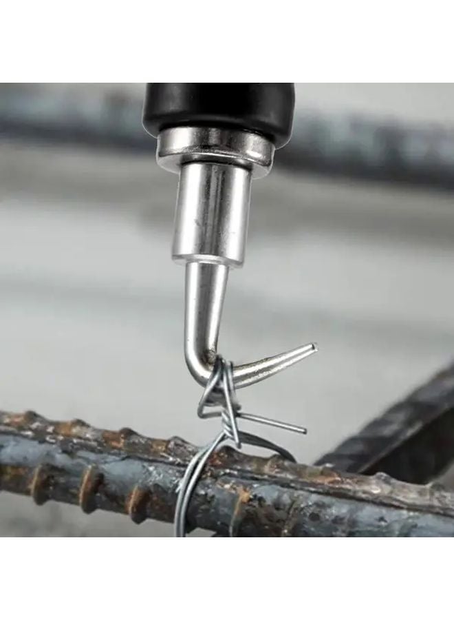 2 Pack Black Automatic Tie Wire Twister Tool Manual Tying Machine For Concrete Metal - Image 2