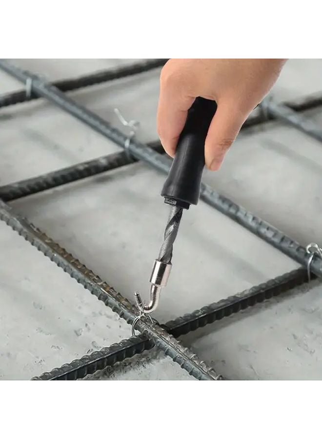 2 Pack Black Automatic Tie Wire Twister Tool Manual Tying Machine For Concrete Metal - Image 3
