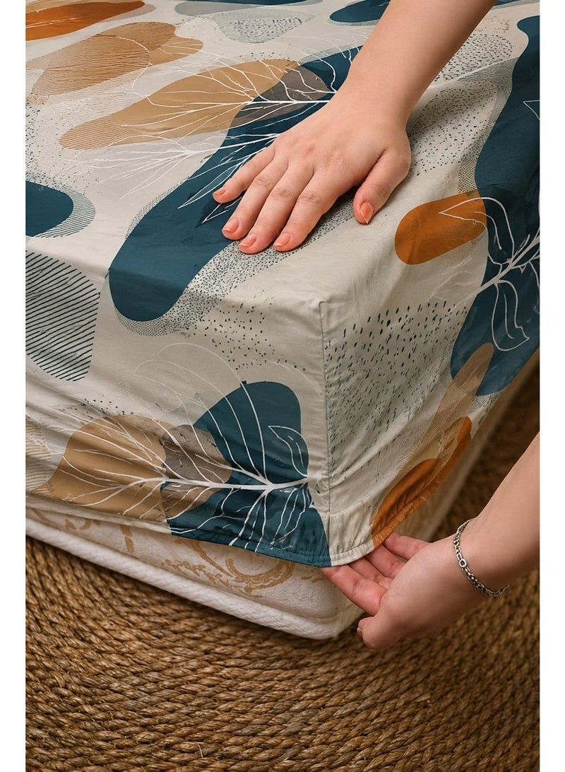 سنوز طقم ملاية سرير بأستيك قطعتين 120*200 سم تصميم أش - Image 3