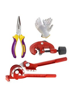 Digital Craft Digital Craft 180 Degree Pipe Bending Tool Heavy 3in1 Hand Manual Tube Bender Aluminum Alloy Tubing Bender Brake Line Curving Pliers 14 516 38 Tube Cutter Nose Pliers with Safety Hand Gloves 