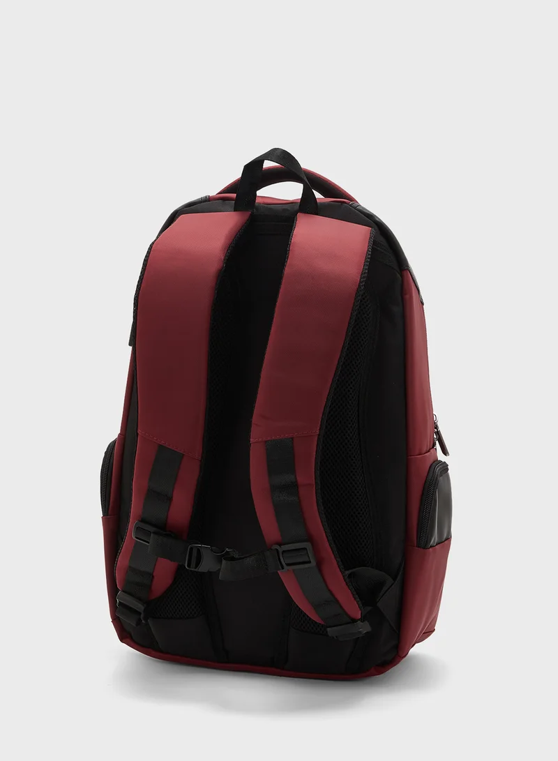 Robert Wood Premium Backpack With Pocket Organiser And Usb Port