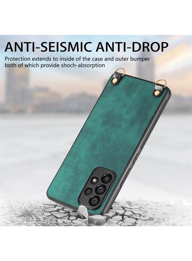 S-TOP Case For Samsung Galaxy Note20 Vintage Leather PC Back Cover Phone Case with Crossbody Strap - Image 4