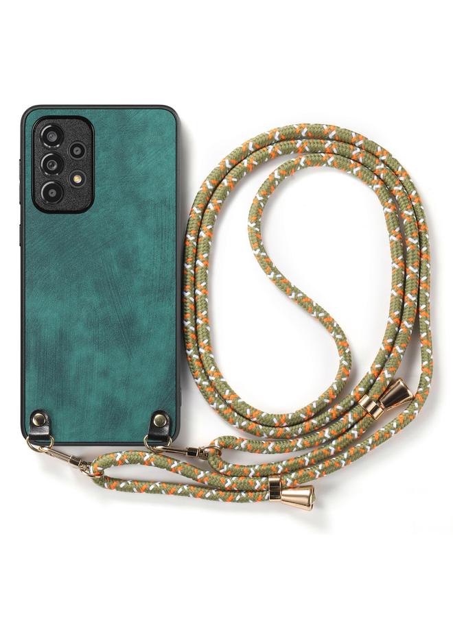 S-TOP Case For Samsung Galaxy Note20 Vintage Leather PC Back Cover Phone Case with Crossbody Strap - Image 2