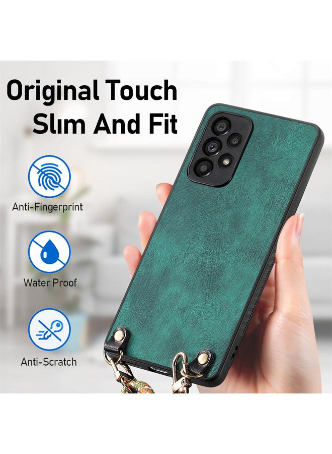 S-TOP Case For Samsung Galaxy Note20 Vintage Leather PC Back Cover Phone Case with Crossbody Strap - Image 5