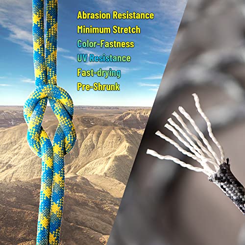 HERCULES Type III Paracord 550 Rope Parachute Cord 100 Black for Survival Rope Survival Cord - Image 3