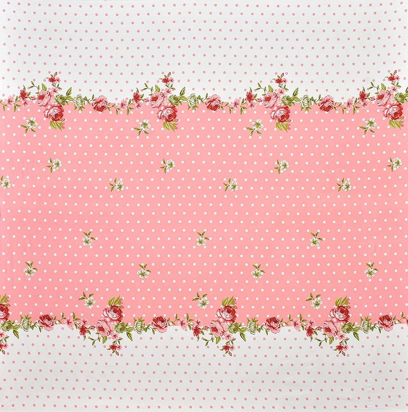 FRESH FROM LOOM Summer Collection Super Soft King Size 1pc AC Comforter with 1 King Size Elastic Fitted Bedsheet 72"x78"x10" Inch and 2 Large Pillow Cover - 4 Piece Comforter Set - Pink Center Flower - Image 2