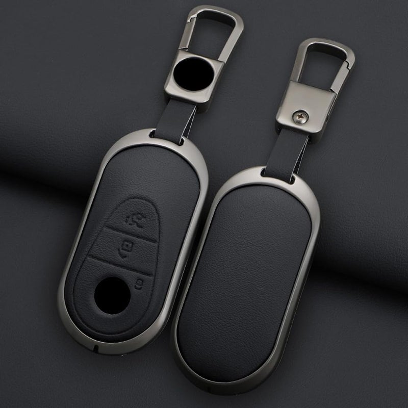 KUNIO Keyless Key Case for Mercedes Benz C Class W206 S Class W223 C200 GLC (2020-2023) - Black - Image 3