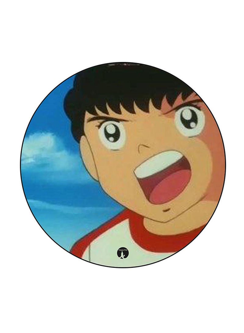 RKN Anime Captain Majid Printed Round Pin Badge Multicolour - Image 1