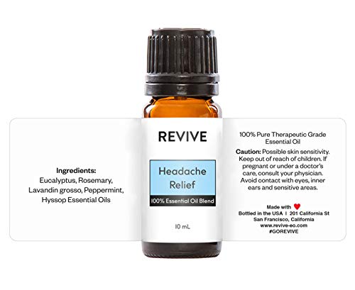 REVIVEEO Headache Relief Essential Oil Blend by Revive Essential Oils - 100% Pure Therapeutic Grade, for Diffuser, Humidifier, Massage, Aromatherapy, Skin & Hair Care - Image 4
