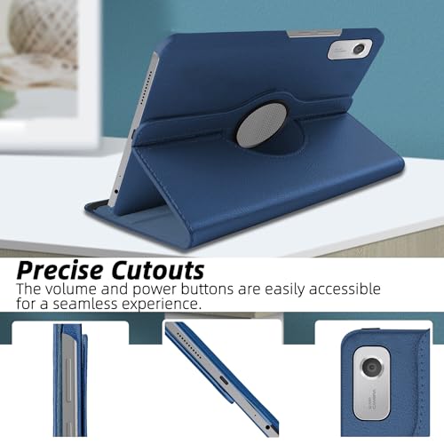 TGK 360 Rotatable Smart Flip Case Cover for Lenovo Tab M9 9 Inch TB310XU / TB310FU (Dark Blue) - Image 3